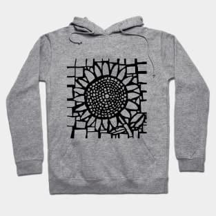 Mosaic Sunflower Monochrome Hoodie